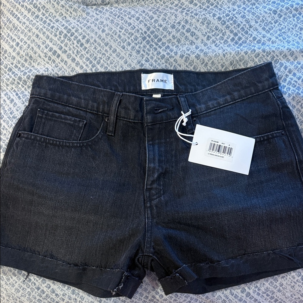Frame Denim Women's Dark Jean Shorts